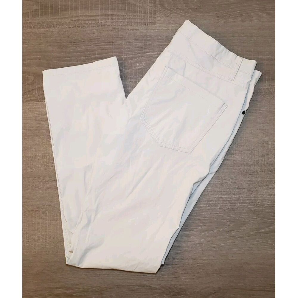 Kenneth Cole Chino Pants Mens 32x32 Lite Beige Comfort Fit Stretch Preppy